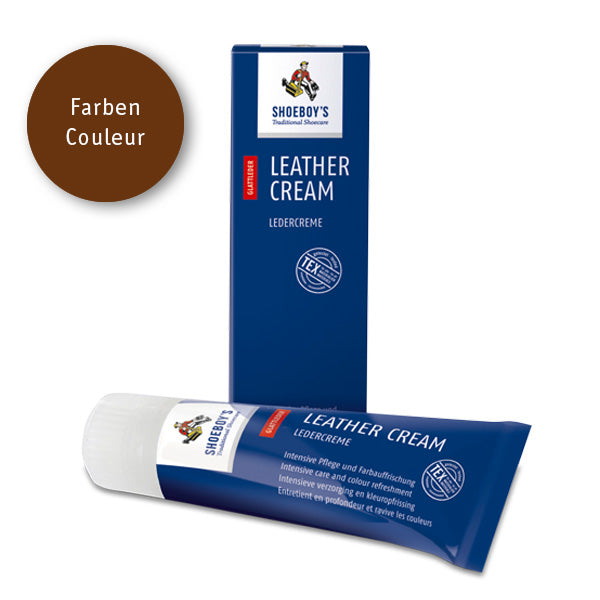 SHOEBOY'S Leather Cream 75 ml mittelbraun