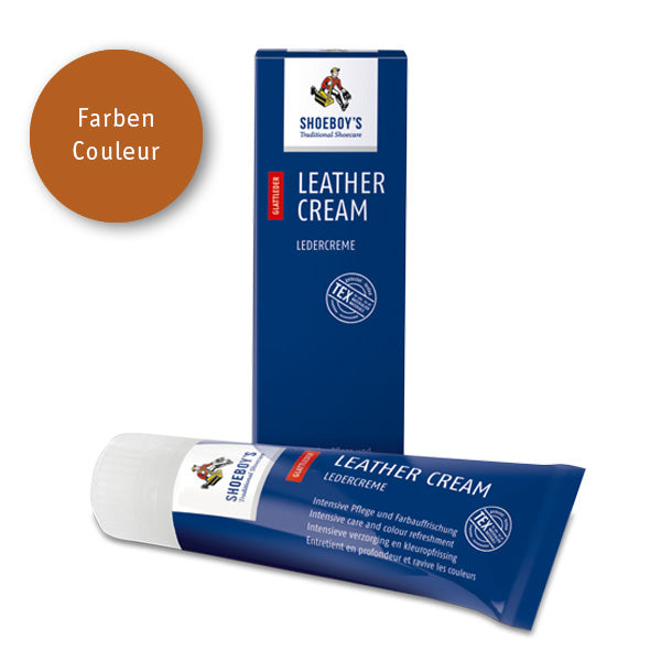 SHOEBOY'S Leather Cream 75 ml hellbraun