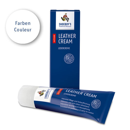 SHOEBOY'S Leather Cream 75 ml deckweiss