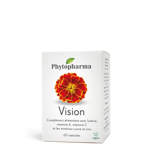 Phytopharma – Capsules Vision | Lutéine et vitamine A pour le soutien oculaire | 60 capsules