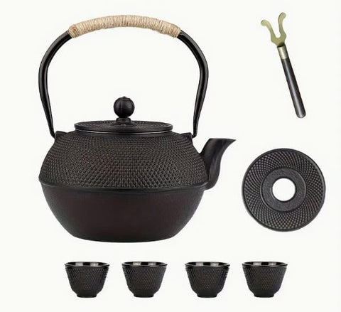 Chinesisches Teeset Shanghai – Teekanne & Tassen, traditionelles Design