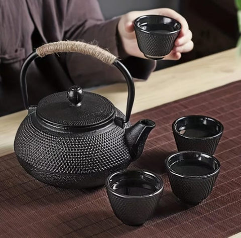 Chinesisches Teeset Shanghai – Teekanne & Tassen, traditionelles Design