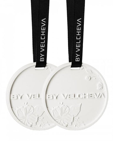 By Velcheva Désodorisant d'air solide Bamboo – 2 pièces, parfum subtil pour placard et pièce