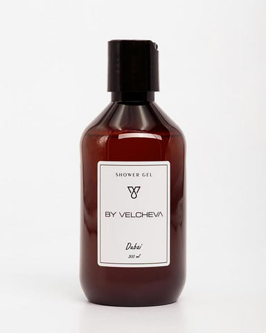 By Velcheva Duschgel Dubai – 300 ml, Rosa, Oud e Vaniglia