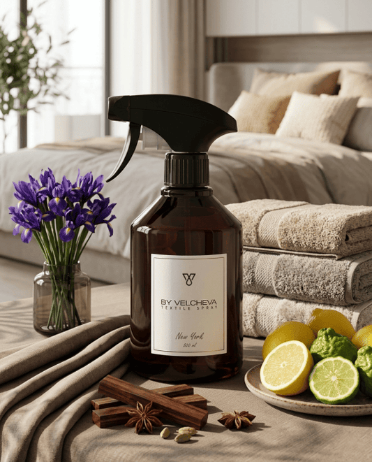 By Velcheva spray tessile New York – 500 ml, agrumi, iris e muschio