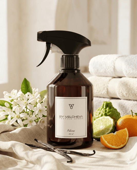 By Velcheva Textilspray Palermo – 500 ml, Bergamotta, Gelsomino & Vaniglia