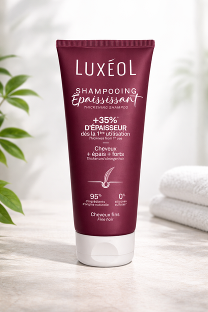 Luxéol Shampoo Rinforzante per Capelli fini – Densità dei Capelli e Forza – 200 ml