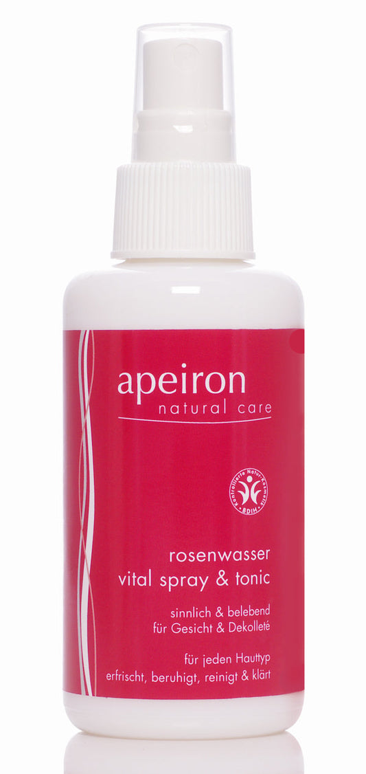 APEIRON Rosewater Vital Spray & Tonic - refreshing for face & body