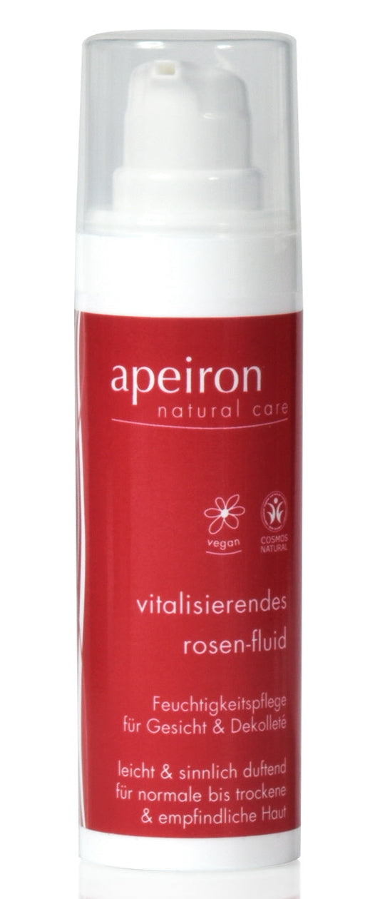 APEIRON Vitalising Rose-Fluid - for face & décolleté