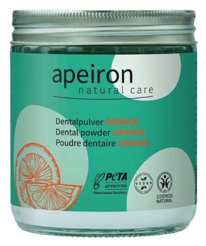 APEIRON Dental powder, orange, refill glass