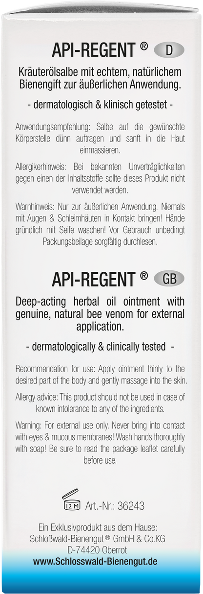 Schloßwald-Bienengut - API-REGENT Bienengift-Salbe