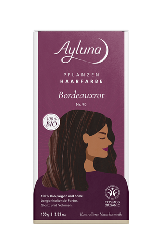 AYLUNA Plant-based hair dye Bordeaux red
