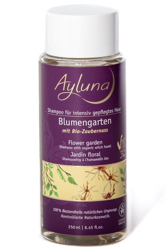 AYLUNA Shampoo for sensitive scalps Blumengarten with organic witch hazel