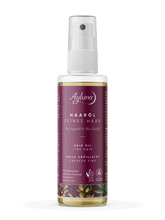 AYLUNA Hair Oil Fine Hair with organic Arganoil and organic hemp oil