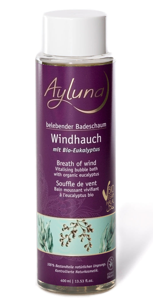 AYLUNA Vitalising Bubble Bath Windhauch with organic eucalyptus