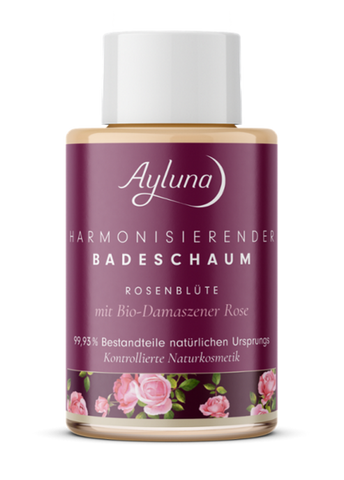 AYLUNA Pampering Bubble Bath Rosenblüte with organic Damask roses - travel size