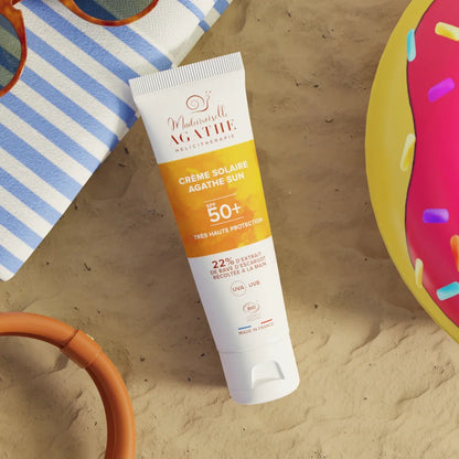 Crème solaire certifiée bio - non teintée spf50+
