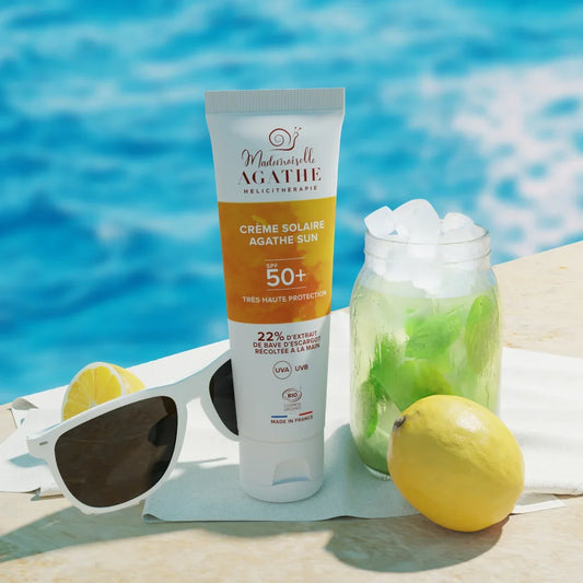Crème solaire certifiée bio - non teintée spf50+