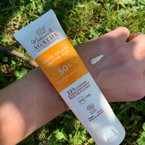 Crème solaire certifiée bio - non teintée spf50+