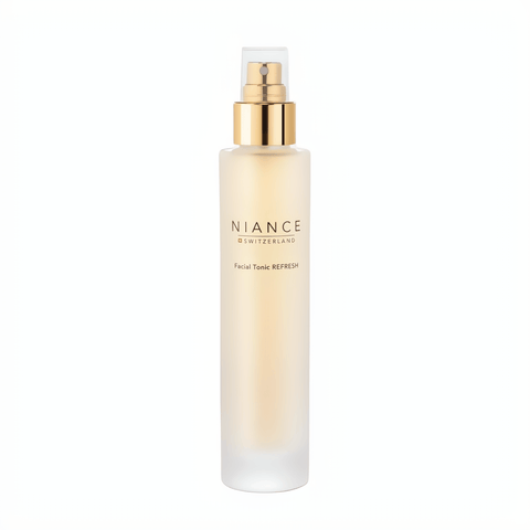 Application of NIANCE Facial Tonic REFRESH mist spray