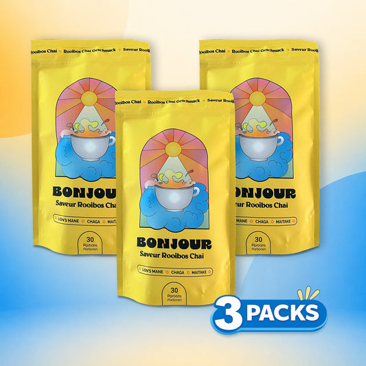 Bonjour Rooibos Chai Flavor – Wellness Drink TRIO