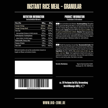 BIG ZONE Instant Rice Meal (grob) 1000g