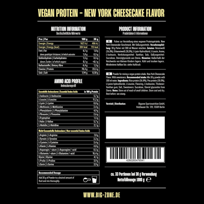 BIG ZONE Battle Vegan Protein 1000g
