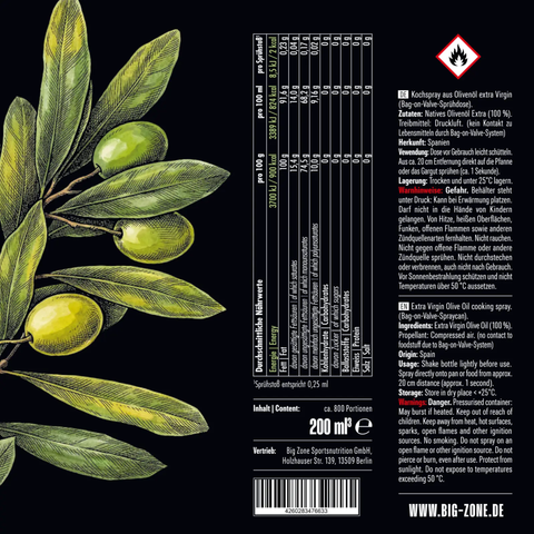BIG ZONE Cooking Spray 250ml