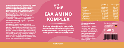 Capsule di amminoacidi essenziali EAA