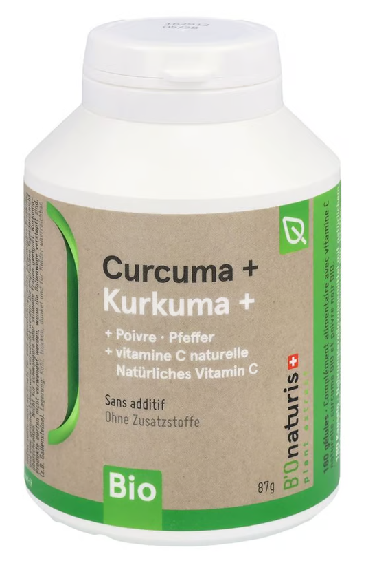 Bionaturis Curcuma Plus 180 Capsules Turmeric Supplement