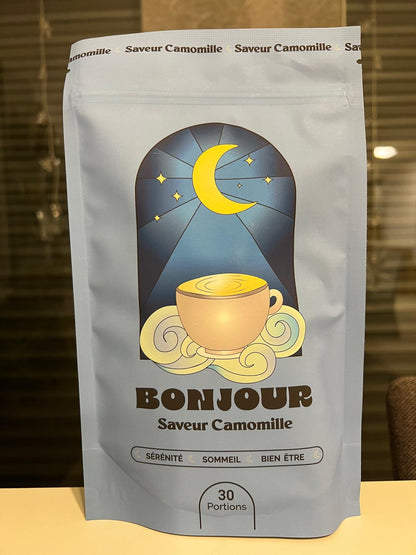 Bonjour Camomile – Boisson à base de plantes fonctionnelle pour le sommeil et la sérénité
