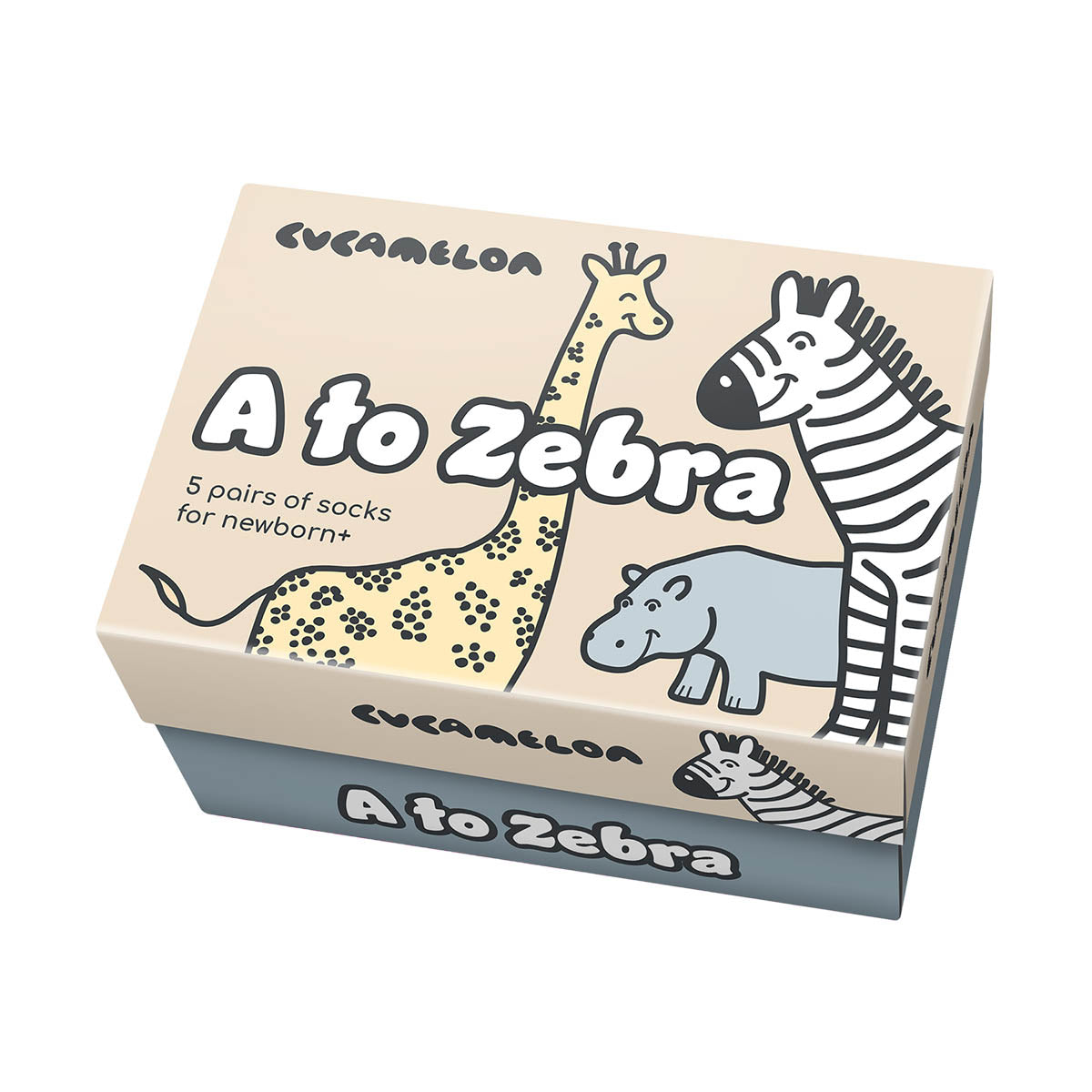 Cucamelon Babysocken 0-12 mo. A to Zebra Newborn +
