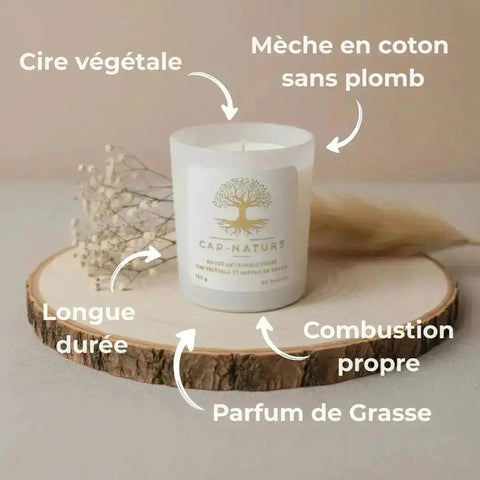 Bougie Artisanale à la Cire de Soja – Parfum Harmonie