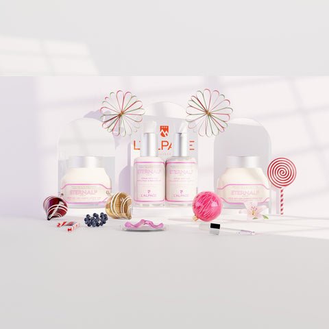 Set oder Geschenkset Ultime Quatro Tagescreme Anti-Aging-Lifting 50 ml & Nachtcreme 50 ml & Anti-Aging-Serum Kollagen-Lifting & Aufpolsterndes Anti-Aging-Serum Eternalp 40-60 ml