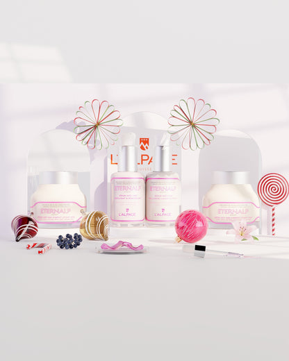 Set oder Geschenkset Ultime Quatro Tagescreme Anti-Aging-Lifting 50 ml & Nachtcreme 50 ml & Anti-Aging-Serum Kollagen-Lifting & Aufpolsterndes Anti-Aging-Serum Eternalp 40-60 ml
