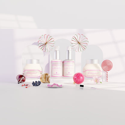 Set oder Geschenkset Ultime Quatro Tagescreme Anti-Aging-Lifting 50 ml & Nachtcreme 50 ml & Anti-Aging-Serum Kollagen-Lifting & Aufpolsterndes Anti-Aging-Serum Eternalp 40-60 ml