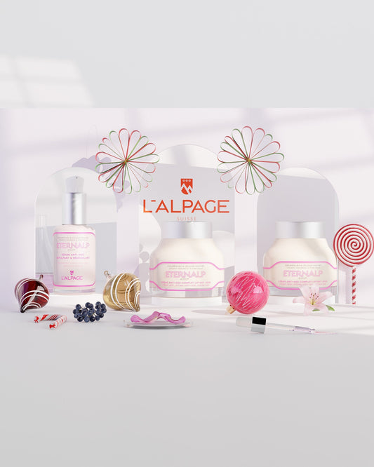 Set o cofanetto regalo trio Crema anti-età liftante giorno 50 ml e Crema Notte 50 ml e Siero anti-età ripulpante e rimodellante Eternalp 4060m