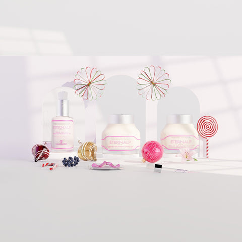 Ensemble ou Coffret Cadeau Trio Crème Anti-Age Liftant Jour 50 ml & Crème Nuit 50 ml & Sérum Anti-Age Repulpant & Remodelant Eternalp 4060m