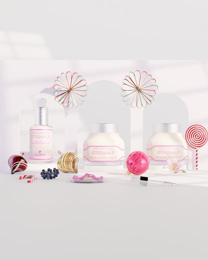 Ensemble ou Coffret Cadeau Trio Crème Anti-Age Liftant Jour 50 ml & Crème Nuit 50 ml & Sérum Anti-Age Repulpant & Remodelant Eternalp 4060m