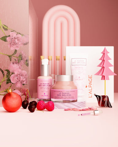 Set oder Geschenkset Pflege-Trio Creme und Serum Totalpflege und Peelingcreme Der Korb der Köstlichkeiten