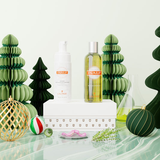 Cofanetto regalo mousse detergente e olio da doccia rilassante INALP