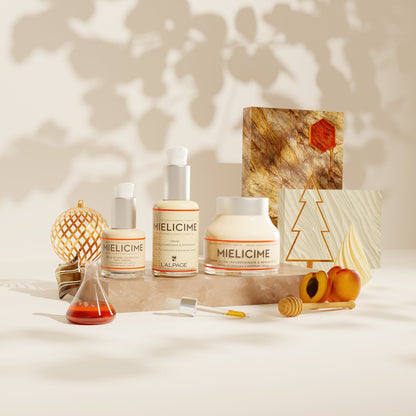 Set oder Geschenkset Trio Ultra-nährende Creme + Ultra-nährendes Serum + Augenserum gegen Augenringe Mielicime