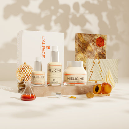 Set oder Geschenkset Trio Ultra-nährende Creme + Ultra-nährendes Serum + Augenserum gegen Augenringe Mielicime