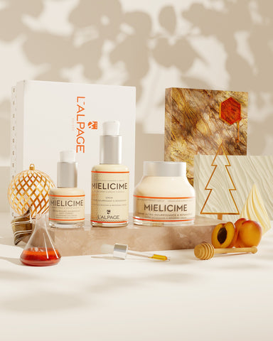 Set oder Geschenkset Trio Ultra-nährende Creme + Ultra-nährendes Serum + Augenserum gegen Augenringe Mielicime