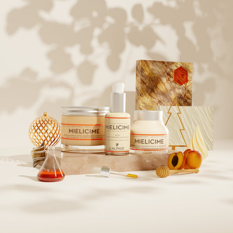 Set oder Geschenkset Trio ultra-nährende Creme + ultra-nährendes Serum + luxuriöse ultra-nährende Butter Gesichtsmaske Mielicime