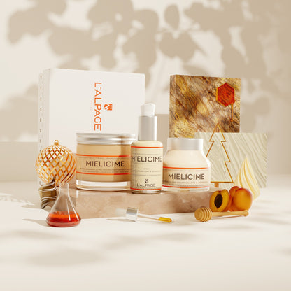 Set oder Geschenkset Trio ultra-nährende Creme + ultra-nährendes Serum + luxuriöse ultra-nährende Butter Gesichtsmaske Mielicime