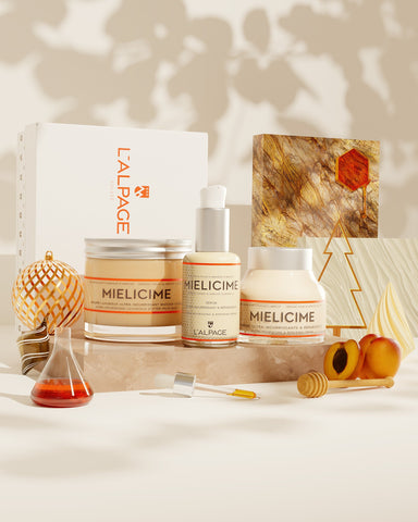 Set oder Geschenkset Trio ultra-nährende Creme + ultra-nährendes Serum + luxuriöse ultra-nährende Butter Gesichtsmaske Mielicime