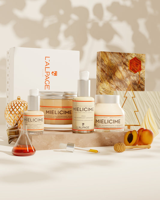Set o cofanetto regalo Ultimo Quattro Crema Ultra-Nutritiva + Siero Ultra-Nutritivo + Siero Contorno Occhi Anti-Occhiaie + Burro Lussuoso Ultra-Nutritivo Maschera Viso Mielicime