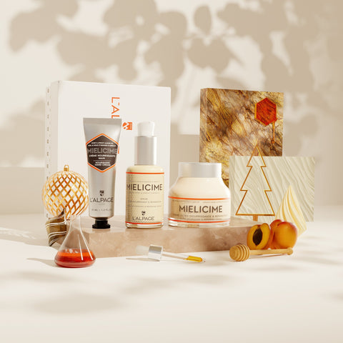 Ensemble ou Coffret Cadeau Trio Crème Nourrissante + Sérum Nourrissant + Crème pour les mains MIELICIME