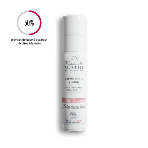 Reichhaltige Gesichtscreme mit Schneckenschleim, bio-zertifiziert – Anti-Aging